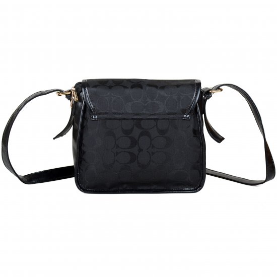 Coach Classic Rambler Legacy In Signature Medium Black Crossbody Bags BDV